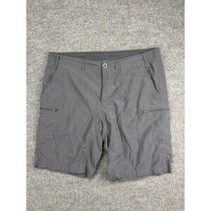 ExOfficio Shorts Mens 38 Gray Lightweight Hiking Quick Dry Zip Pockets Outdoor